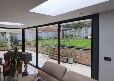 Fly Screens - Corner Fitted Privacy Screen with Black Frame | Keep Insects Out & Maintain Privacy